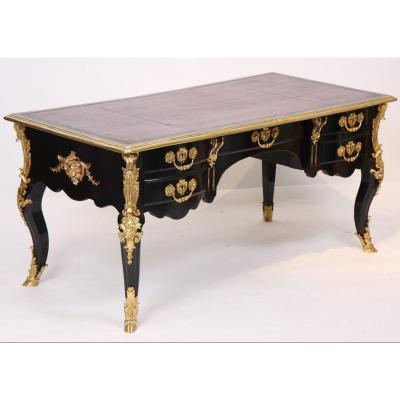 Rare And Important Louis XIV Double Sided Flat Desk With Caissons