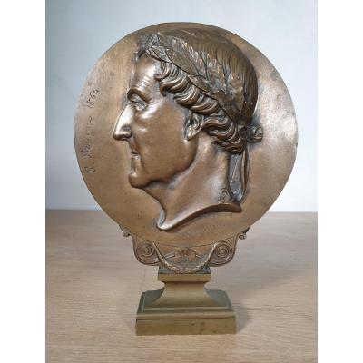 Médaillon En Bronze - 1864 - Jacques Marie Chevalier - Portrait De Rossini