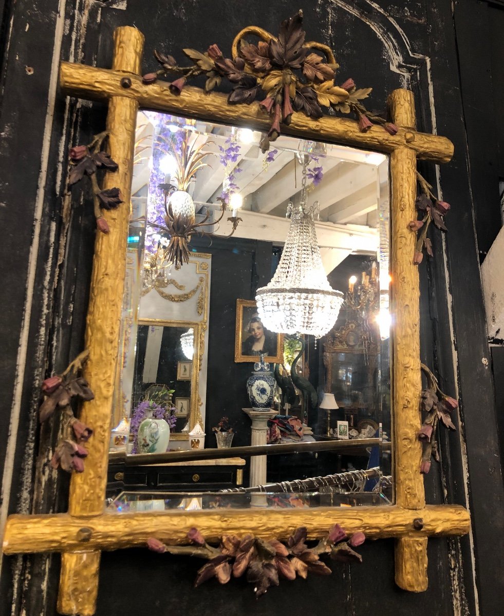 Miroir En Bois Doré 