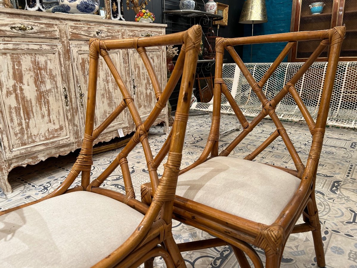 4 Bamboo Chairs-photo-2