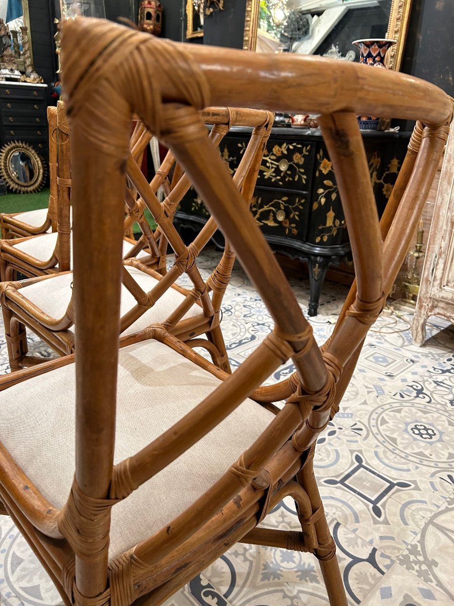 4 Bamboo Chairs-photo-4