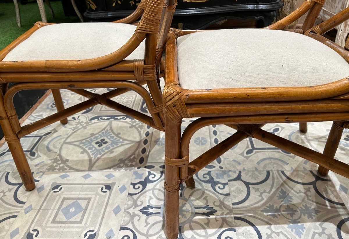 4 Bamboo Chairs-photo-3