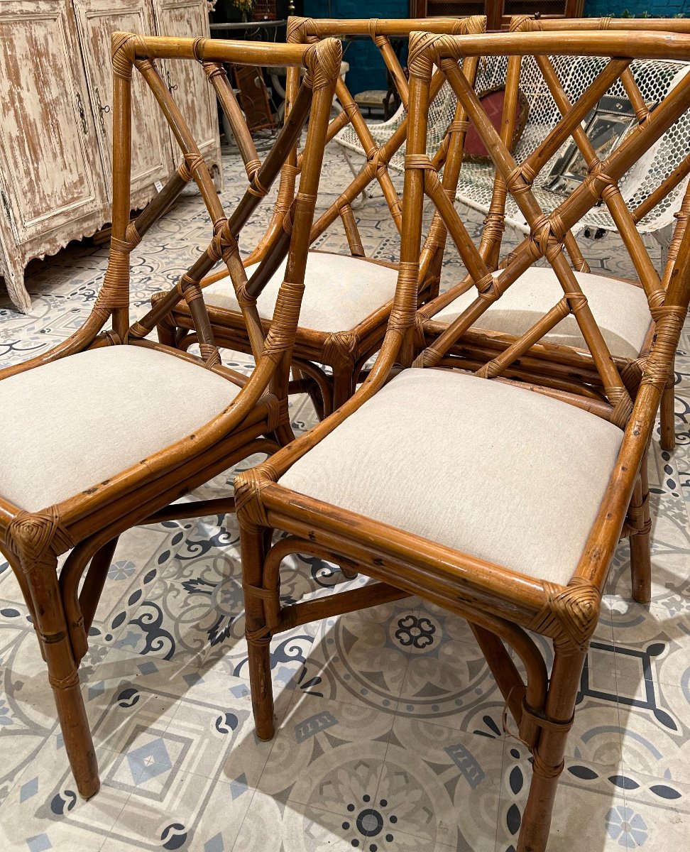 4 Bamboo Chairs-photo-4