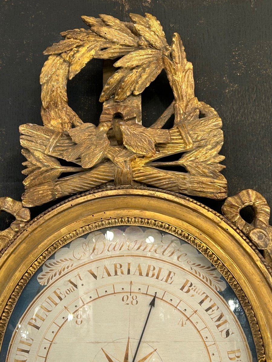 Baromètre Louis XVI TORRICELLI -photo-2