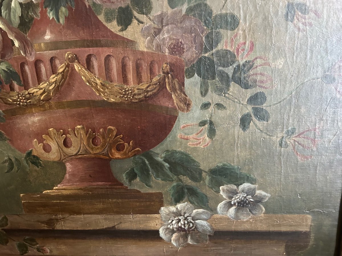 Flower Basin Painting On An Entablature -photo-7