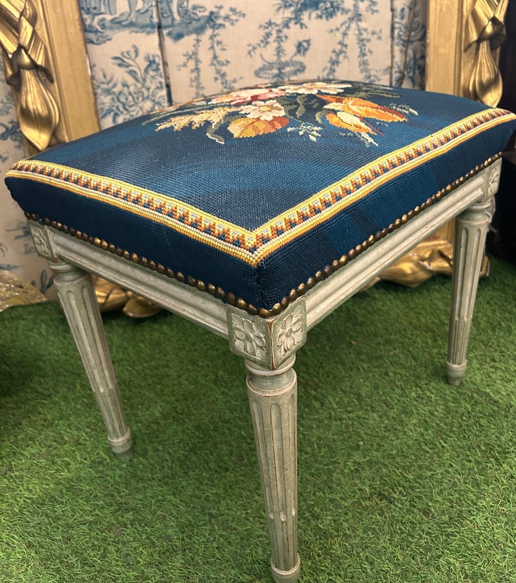 Tabouret Style Louis XVI-photo-2