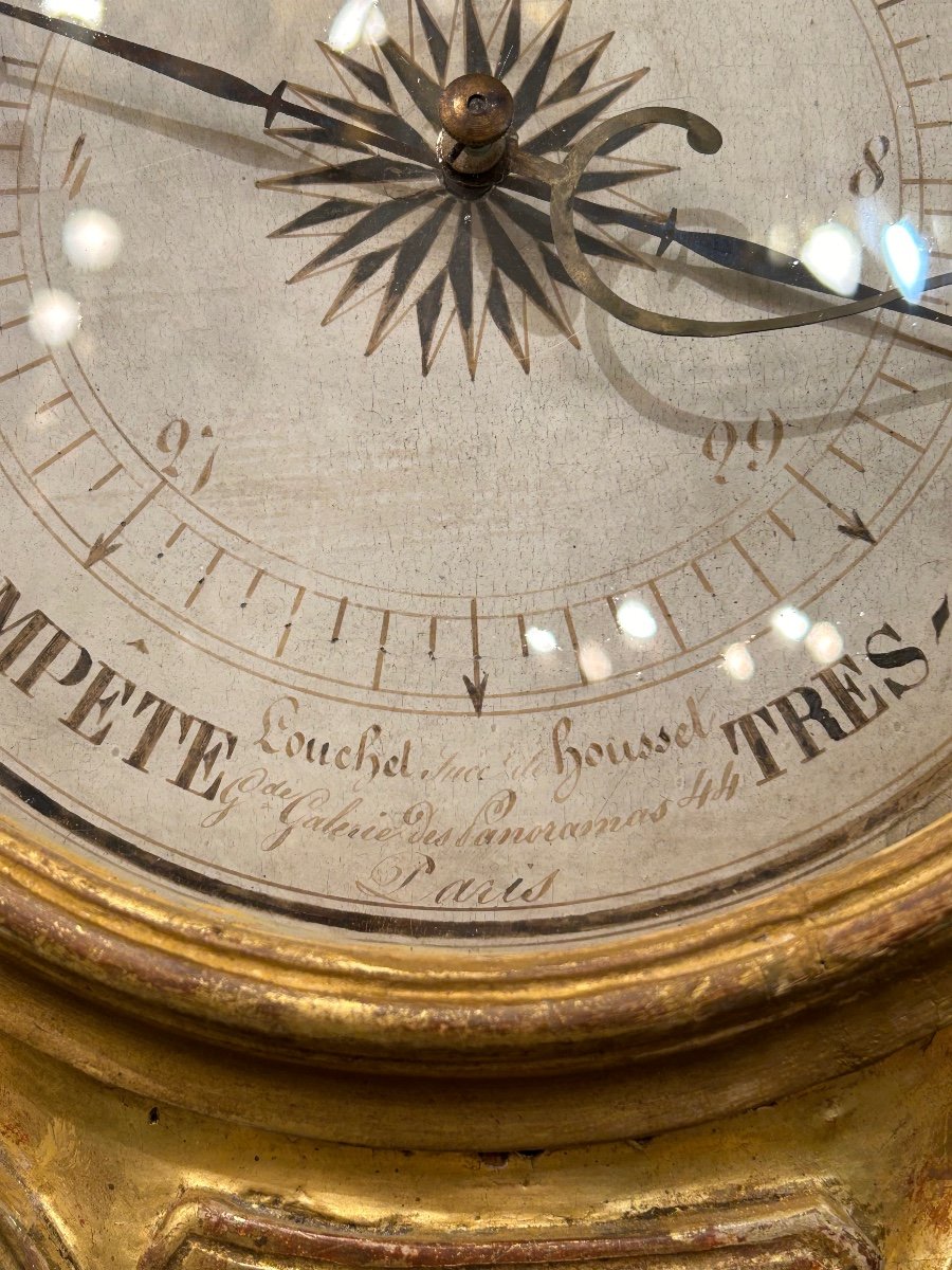 Louis XVI Period Barometer Thermometer -photo-1