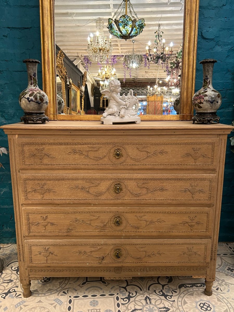 18th Century Liège Chest Of Drawers In Light Oak -photo-4