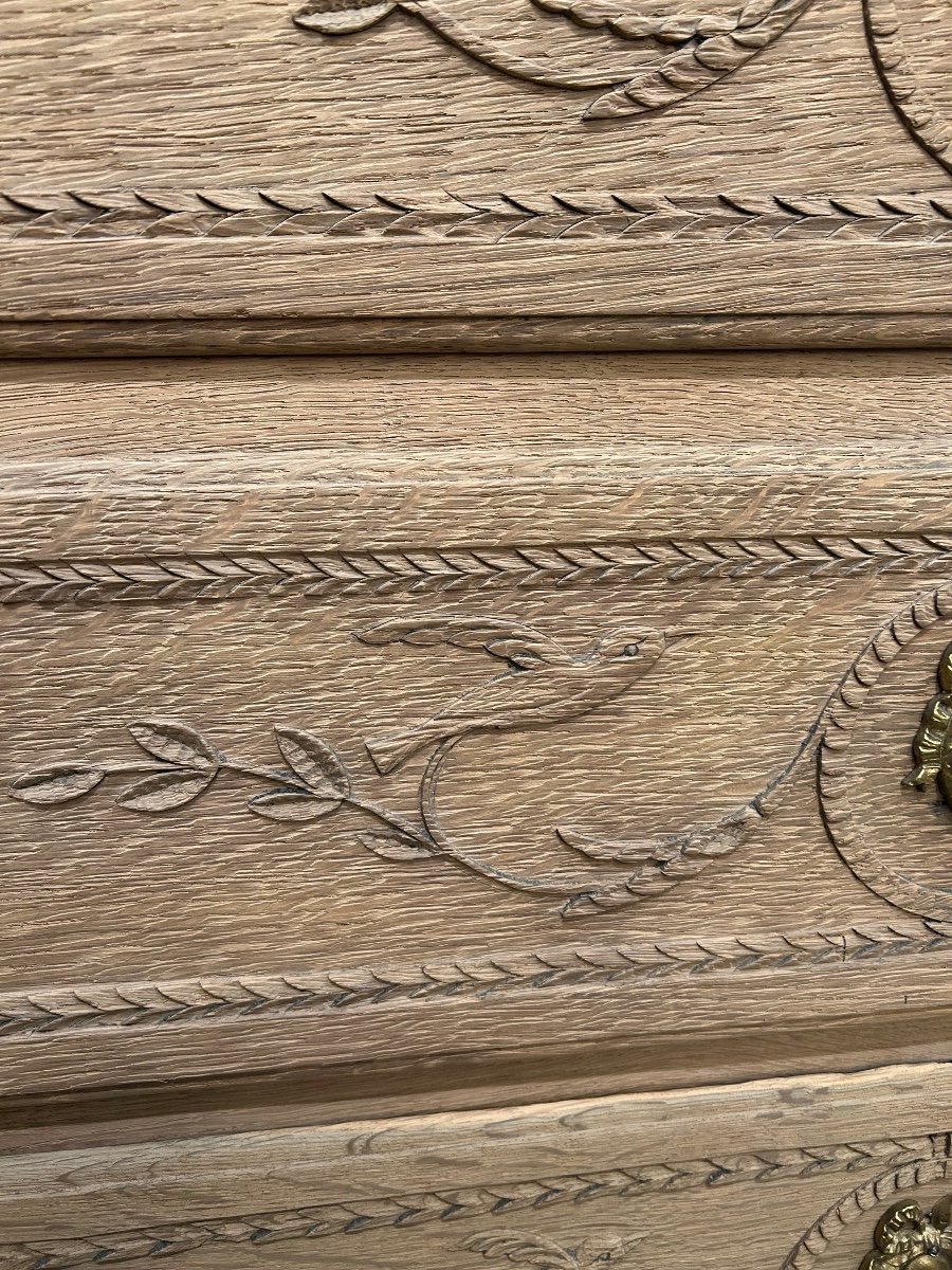 18th Century Liège Chest Of Drawers In Light Oak -photo-6