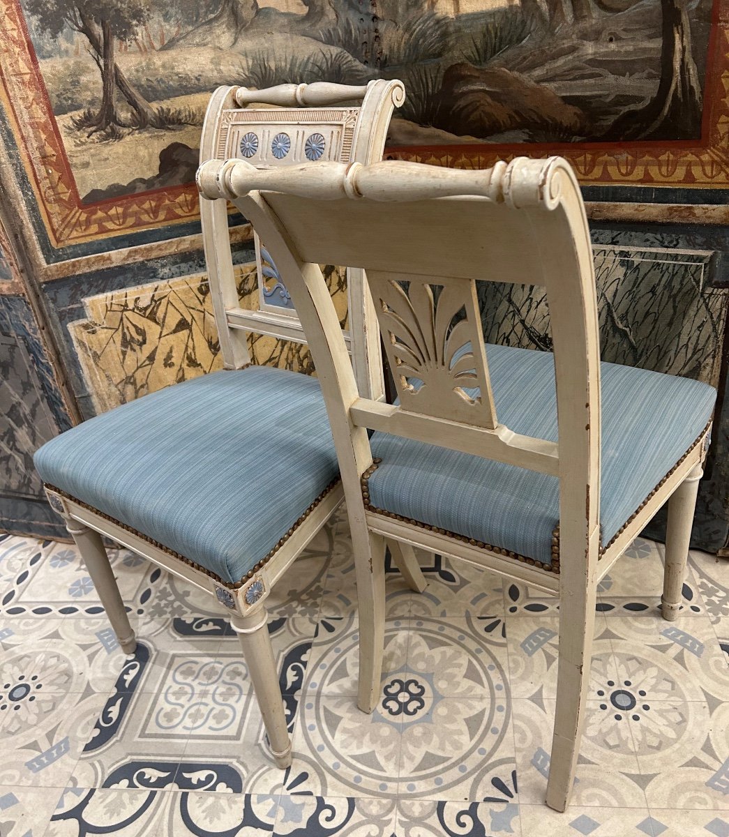 Pair Of Directoire Chairs-photo-3