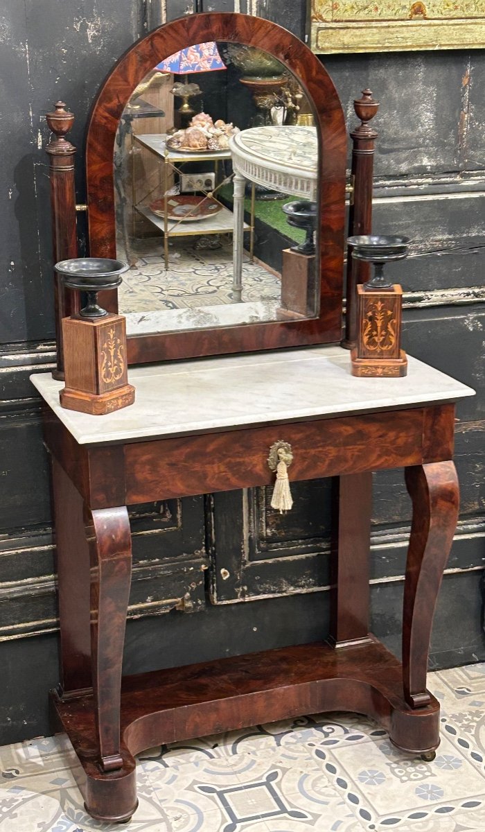 Empire Period Mahogany Dressing Table -photo-3