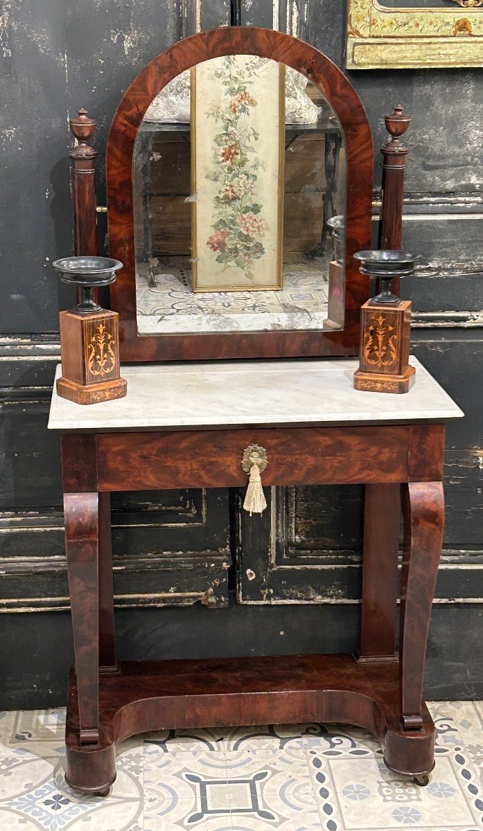 Empire Period Mahogany Dressing Table 