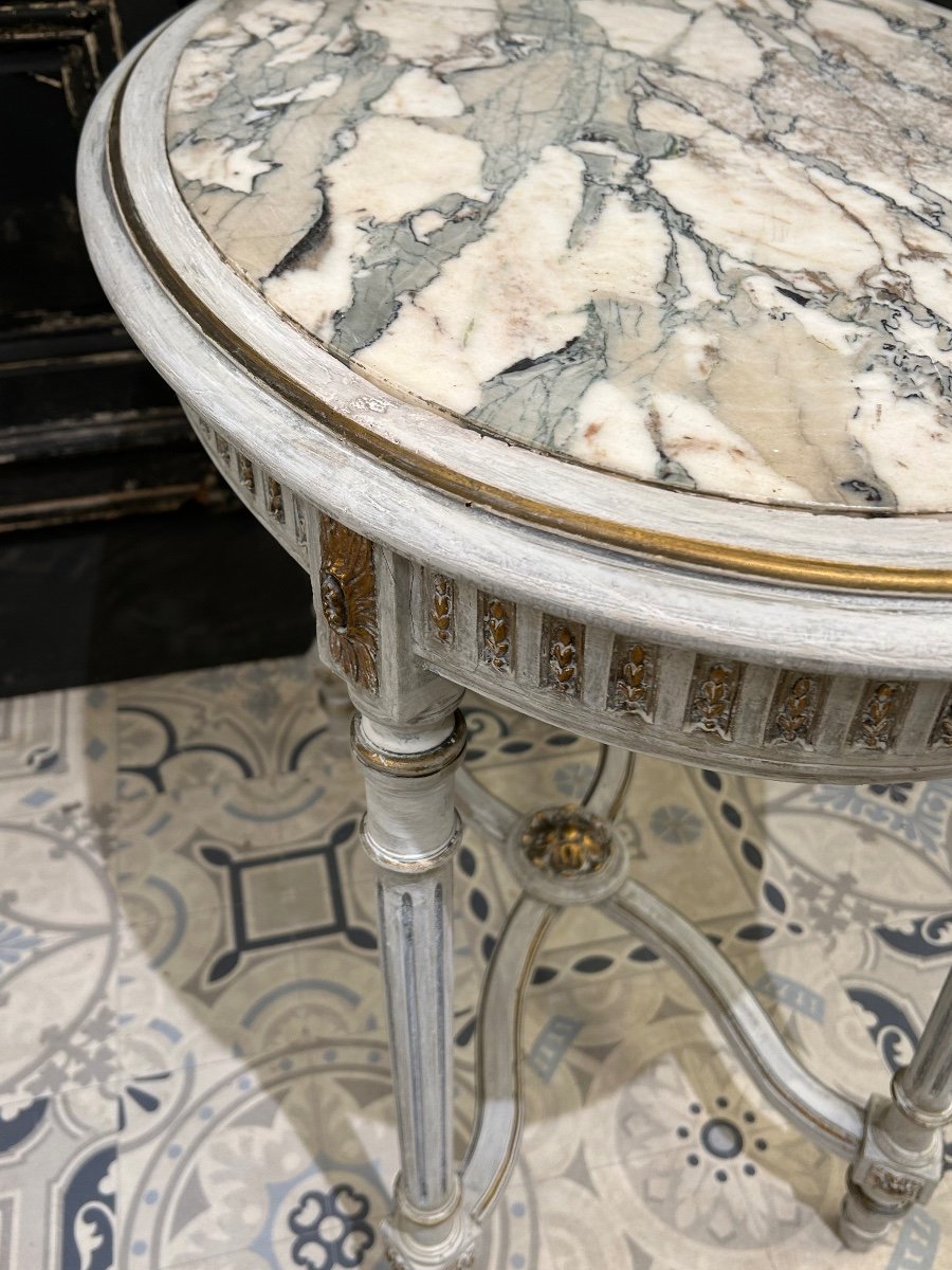 Louis XVI Style Oval Center Table -photo-4