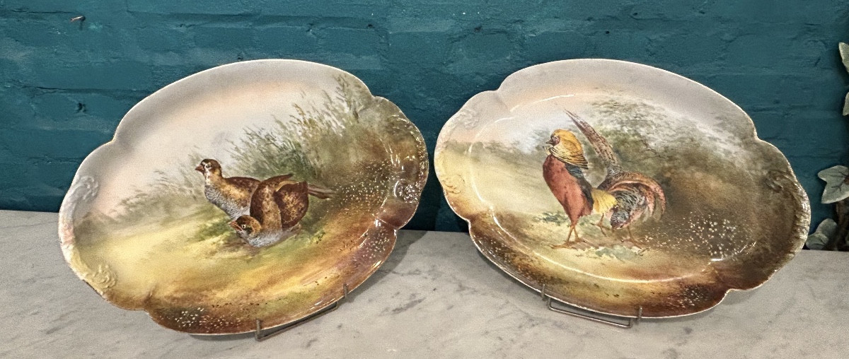 Pair Of Limoges Porcelain Dishes -photo-3