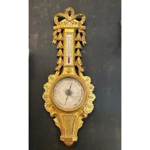 Louis XVI Period Barometer Thermometer 