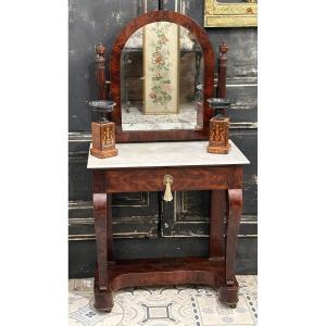 Empire Period Mahogany Dressing Table 