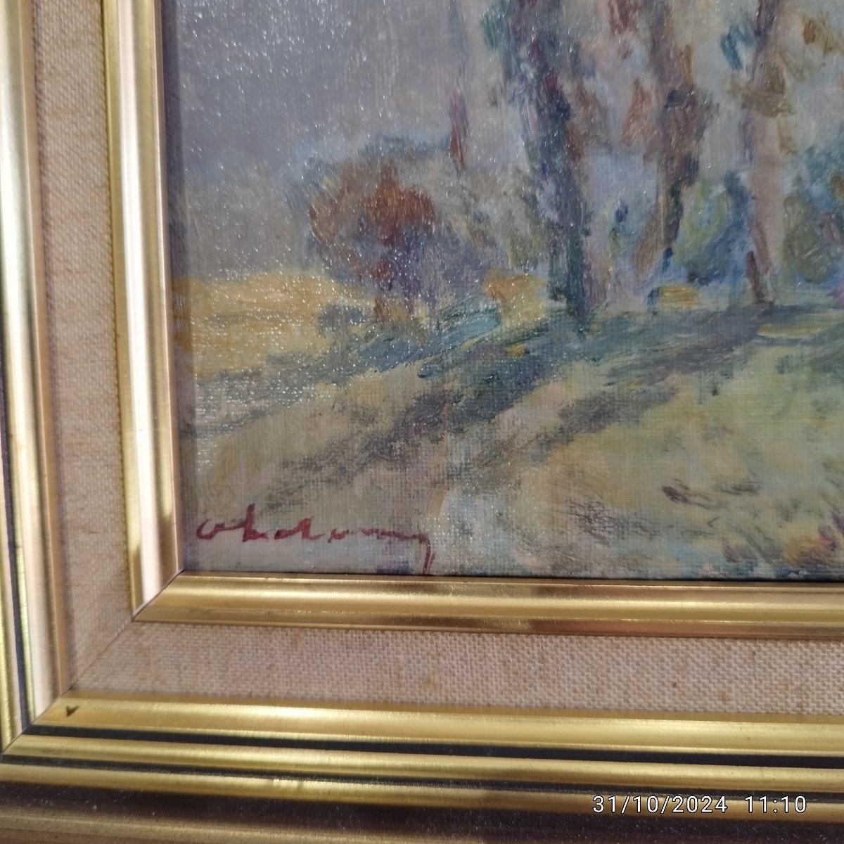 Painting By Albert Lebourg Landscape With Certificate.-photo-2