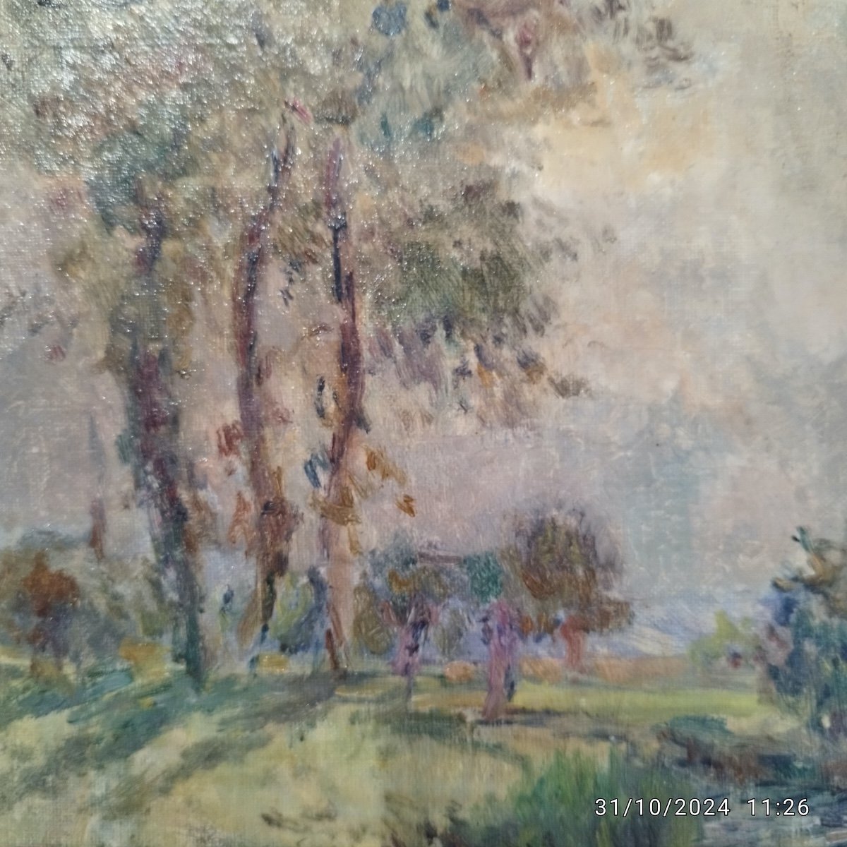 Painting By Albert Lebourg Landscape With Certificate.-photo-1