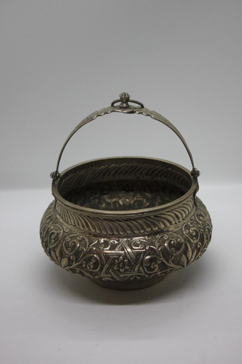 Jewish Silver Vase XIXth Century