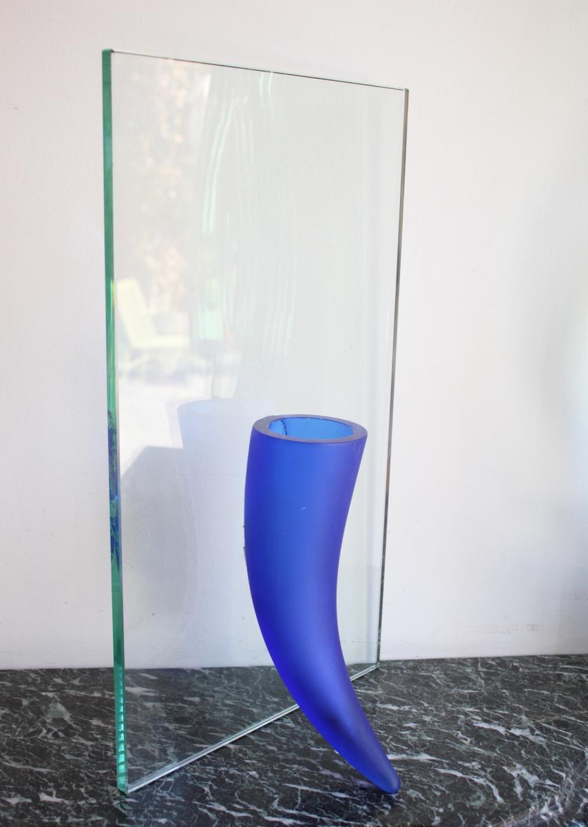 Proantic: Daum Vase " Etrangeté Contre Un Mur" By Philippe