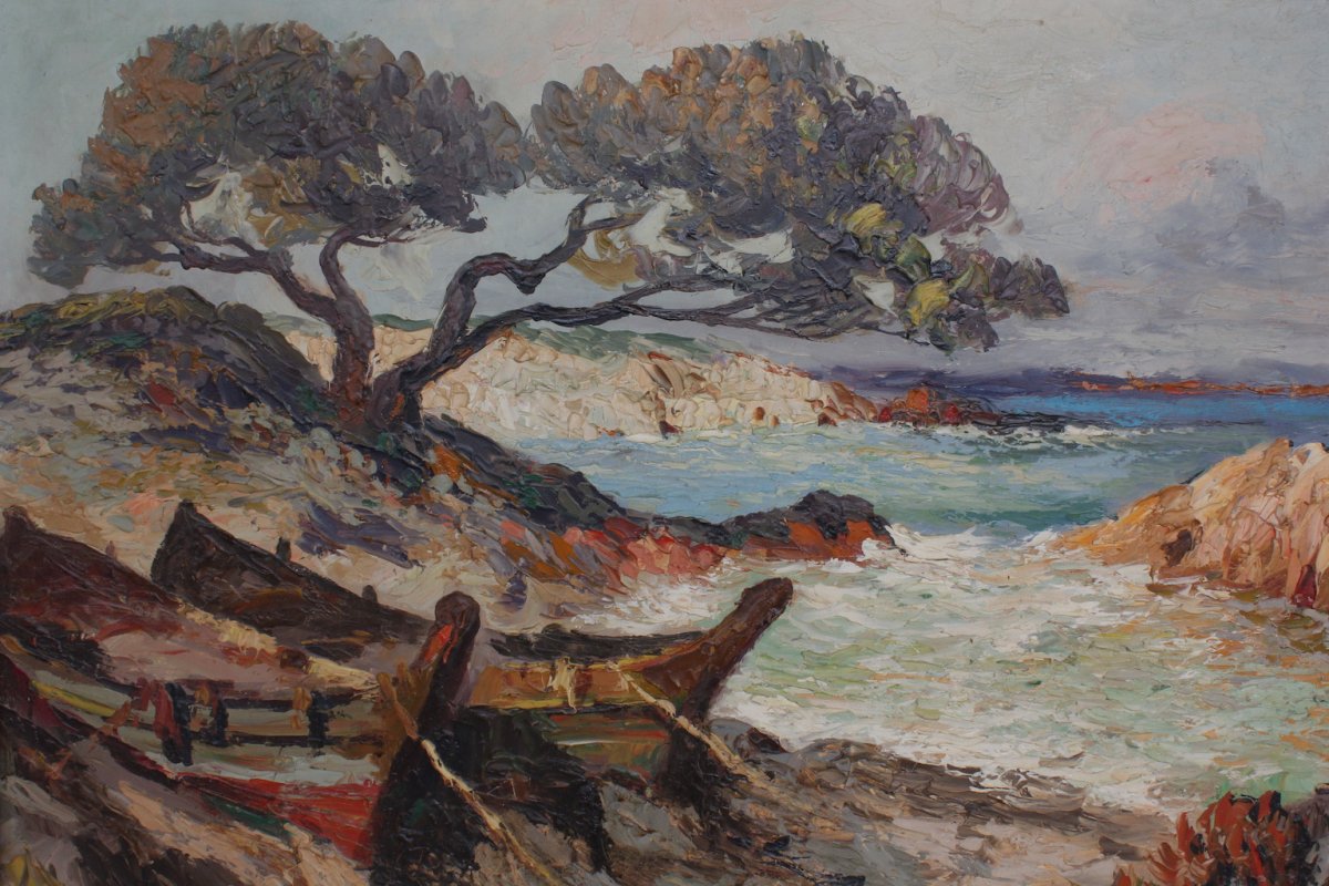 Tableau Paysage De Mer De Noel Canepa-photo-3