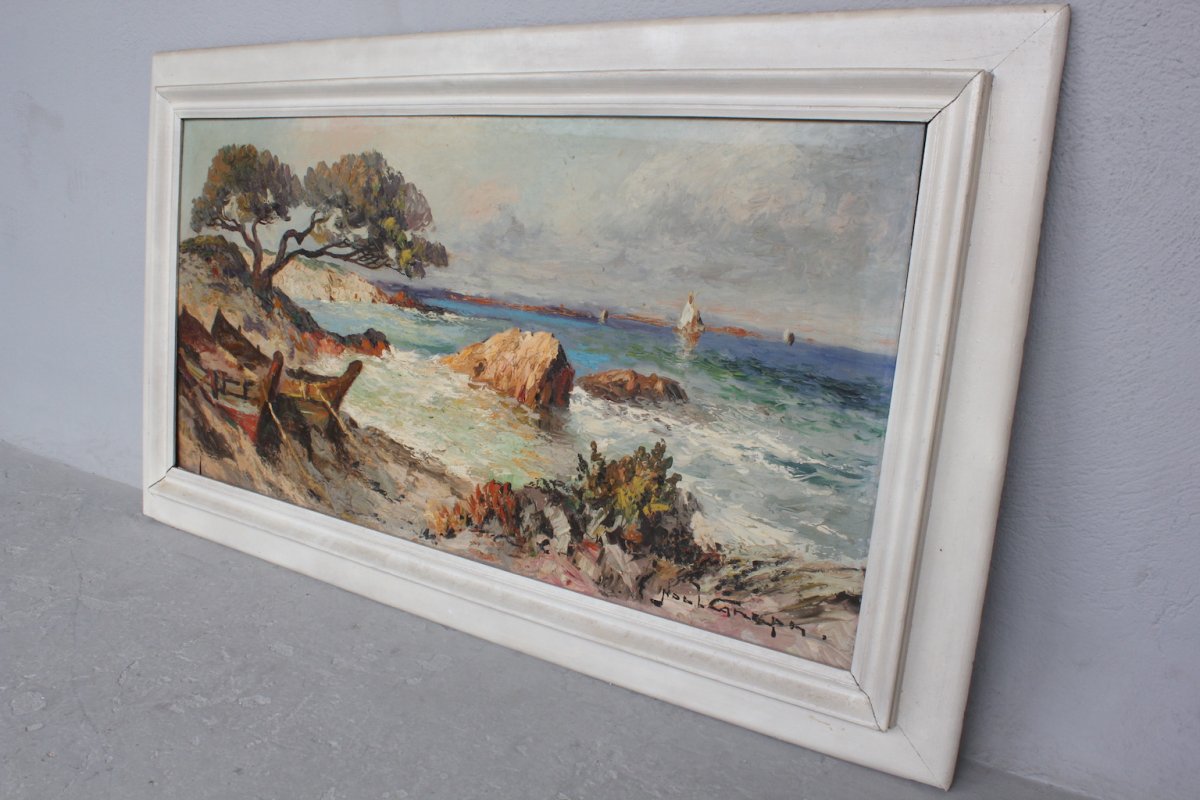 Tableau Paysage De Mer De Noel Canepa-photo-6