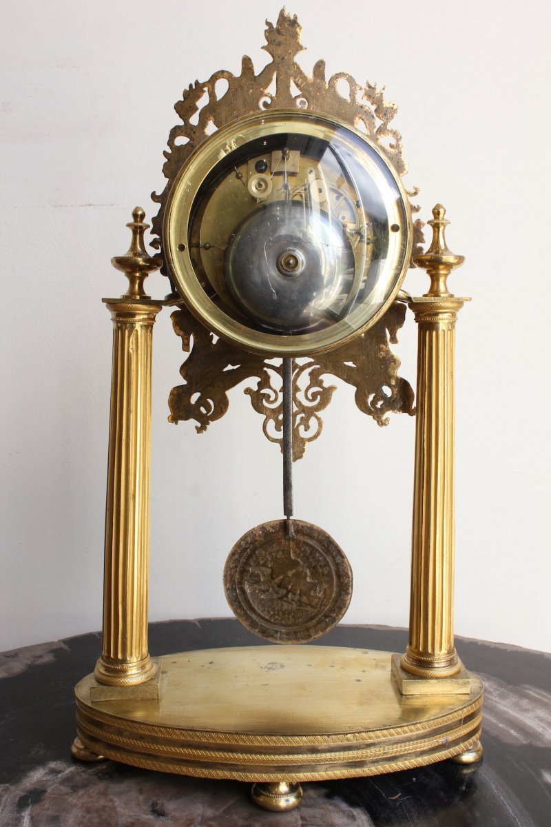 19th Century Bird Decors Clock-photo-4