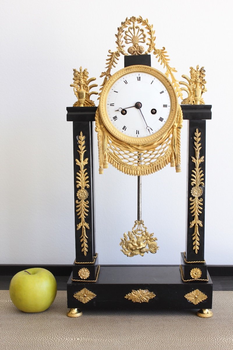 19th Century Gilt Bronze Clock-photo-8