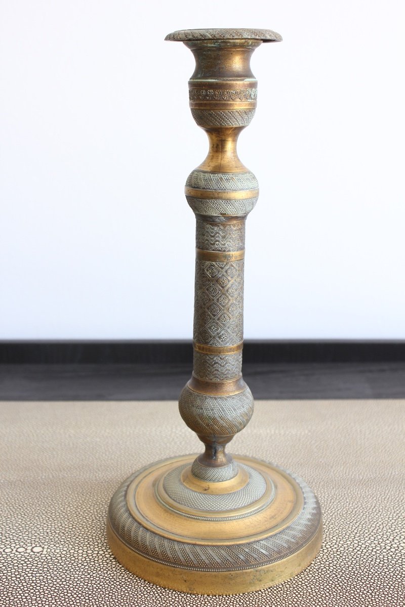 Pair Of Candlesticks Restoration Period-photo-2