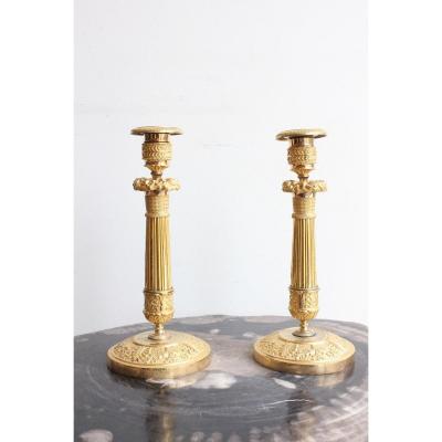 Pair Of Empire Candlesticks