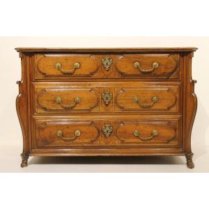 Commode Régence "Mazarine" En Noyer