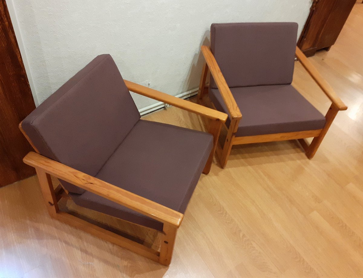 Pair Of Design Armchairs-photo-2