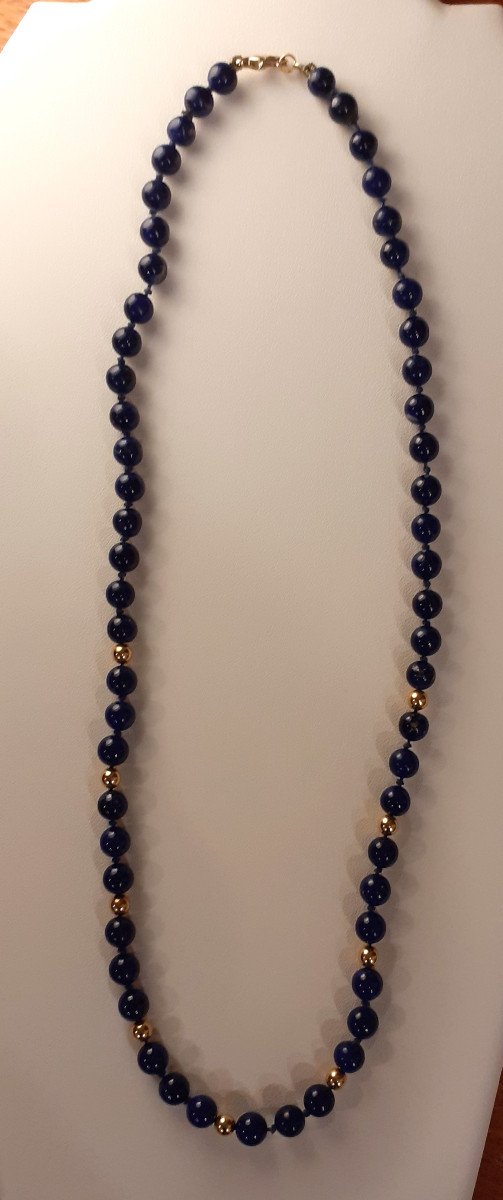  Collier  Lapis-Lazuli et Or-photo-2