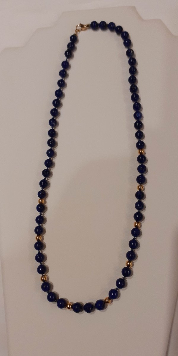  Collier  Lapis-Lazuli et Or-photo-3