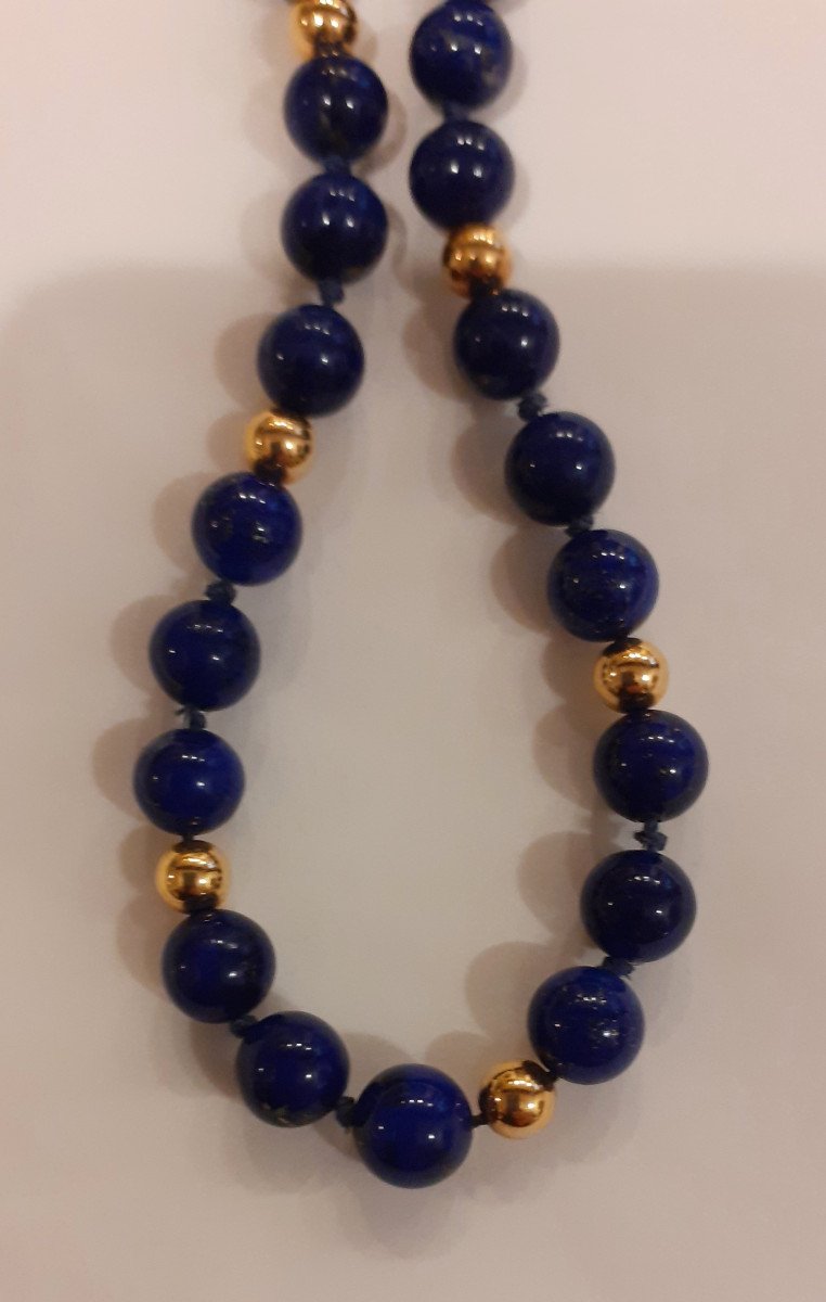  Collier  Lapis-Lazuli et Or-photo-1