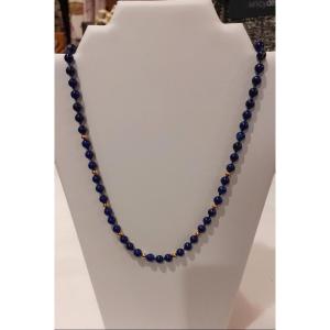  Lapis Lazuli And Gold Necklace