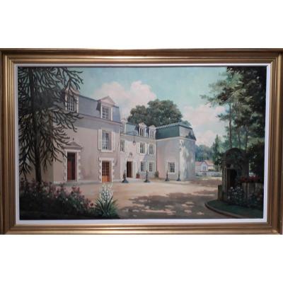 Huile Sur Toile   " le domaine "