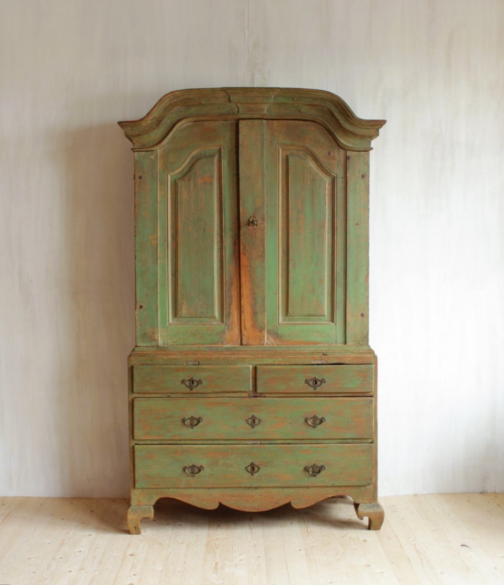 Armoire Suédoise D’époque Gustavienne-photo-2