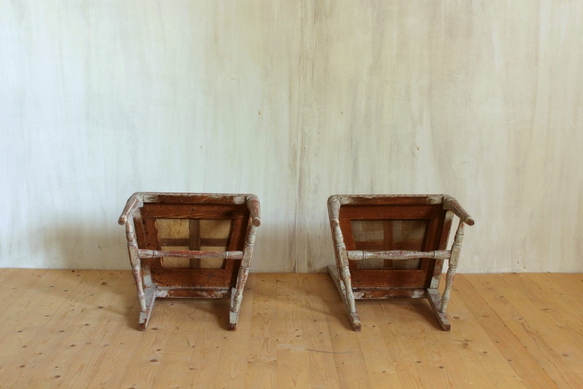 Set Of 4 Gustavian Period Chairs -photo-2