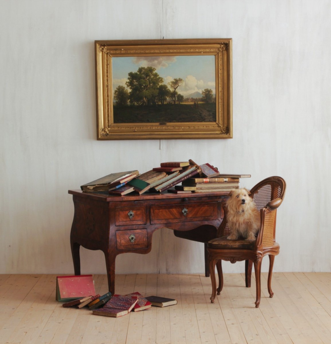 Italian Marquetry Desk 