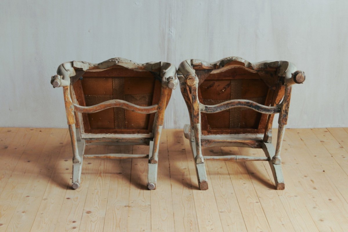 Set Of 12 Swedish Chairs -photo-2