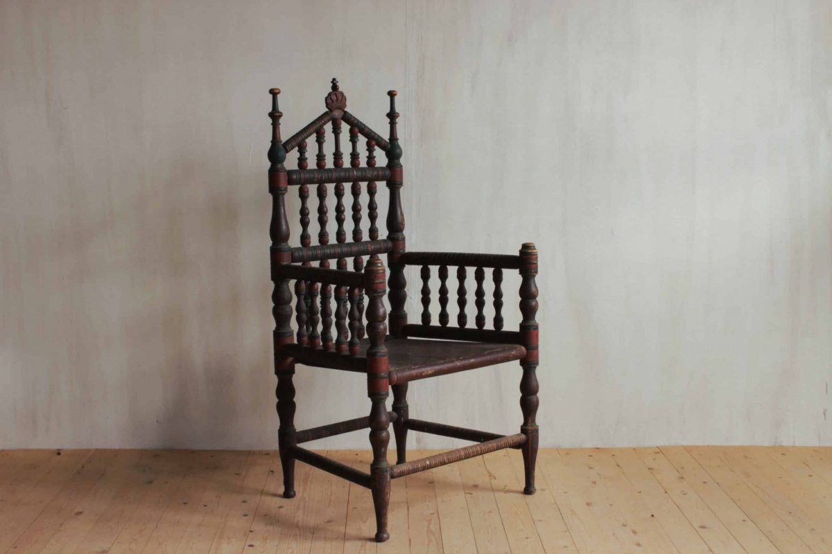 Swedish Folk Art Armchair -photo-2