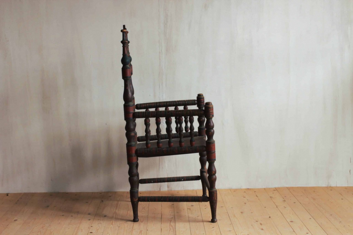 Swedish Folk Art Armchair -photo-4