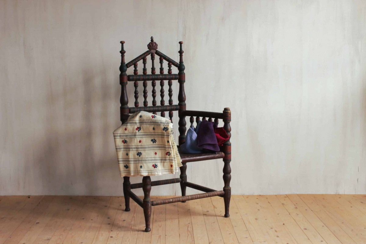 Swedish Folk Art Armchair 