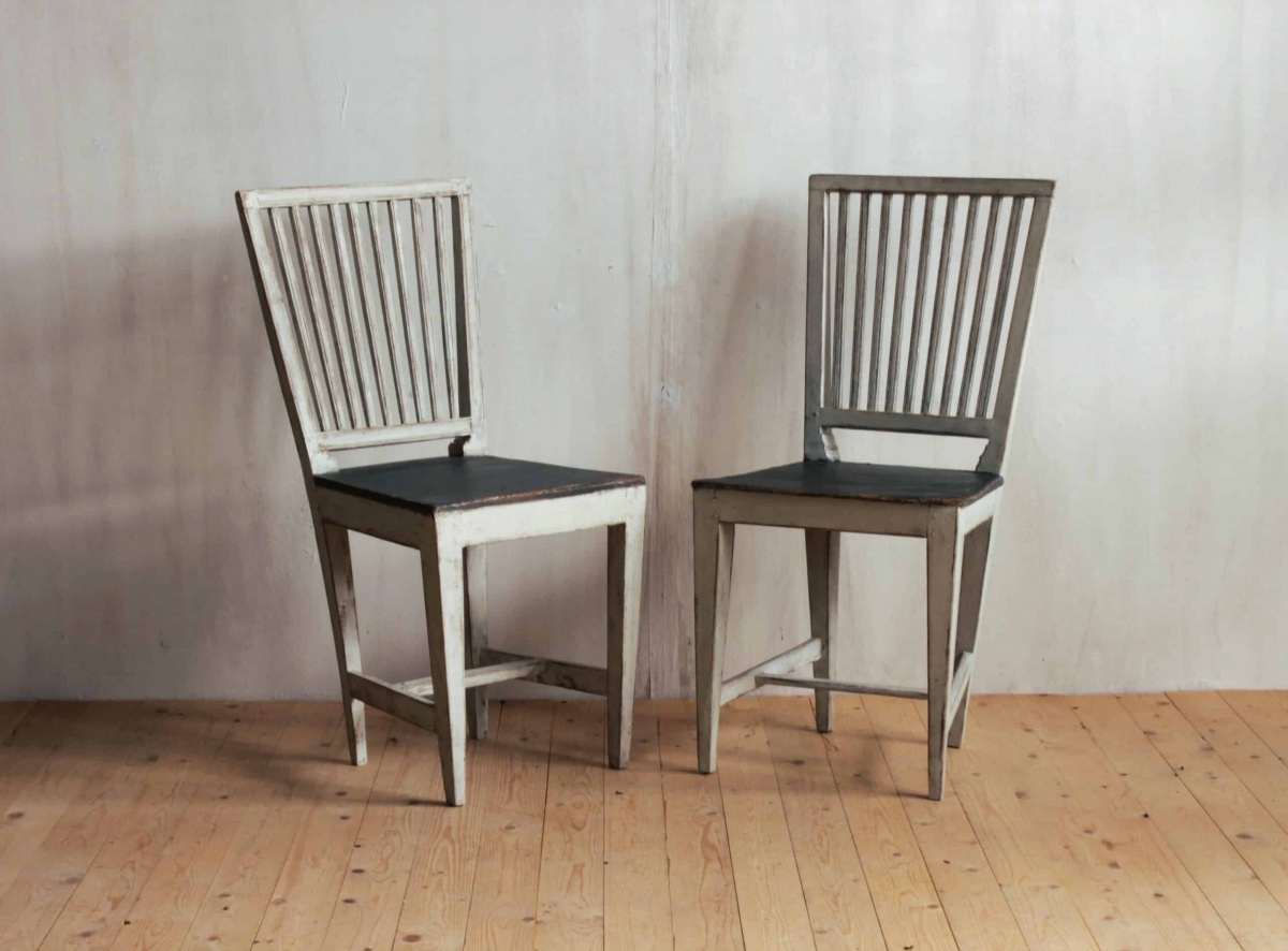 Set Of 7 Gustavian Chairs-photo-2