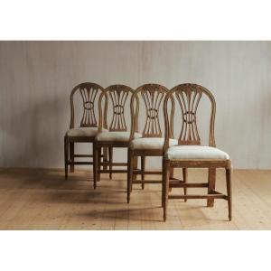 Set Of 4 Swedish Chairs 