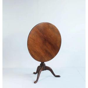 Swedish Mahogany Folding Pedestal Table 