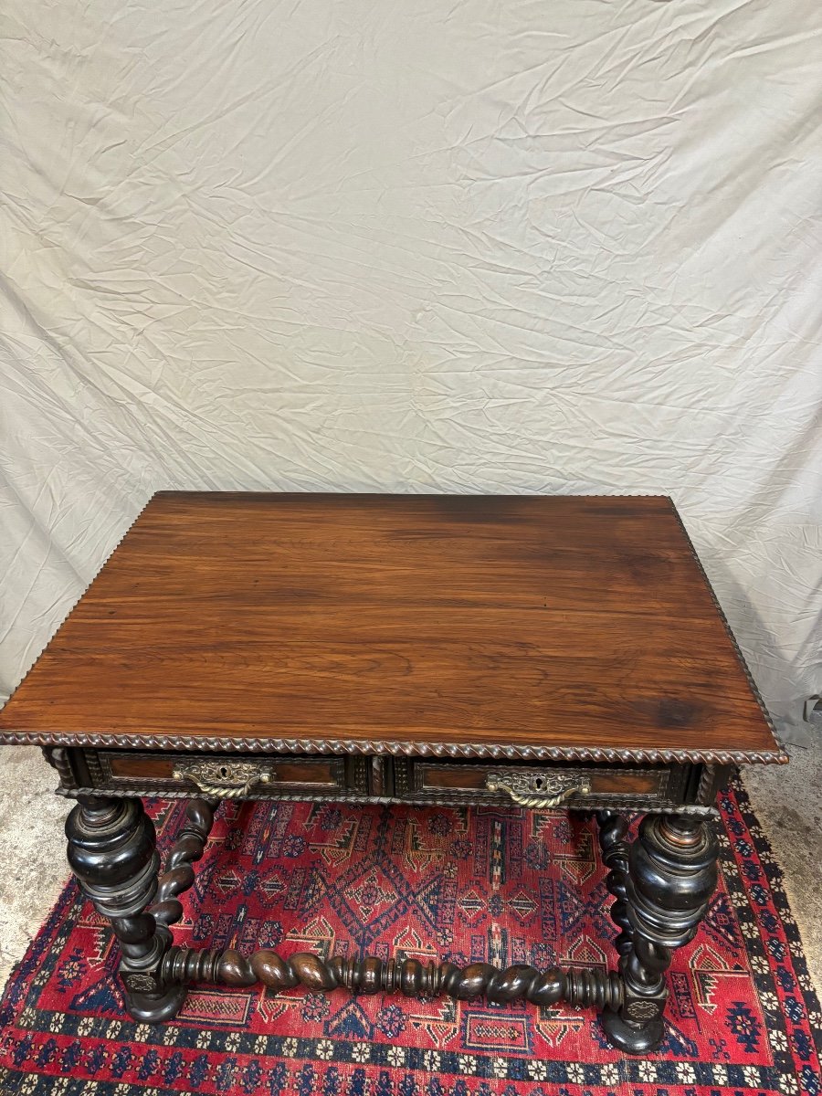 Portuguese Table In Rosewood 18th Century -photo-2