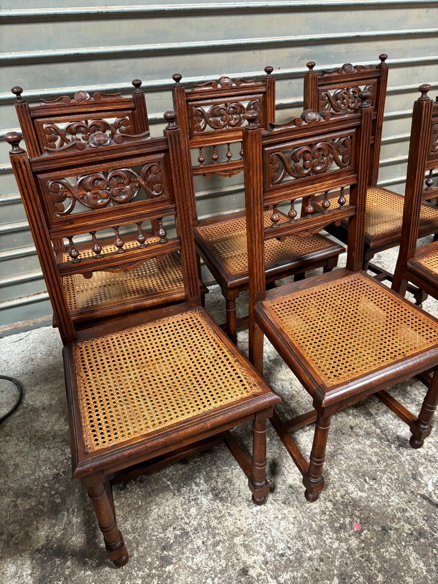 Suite Of 6 Henri II Chairs-photo-5