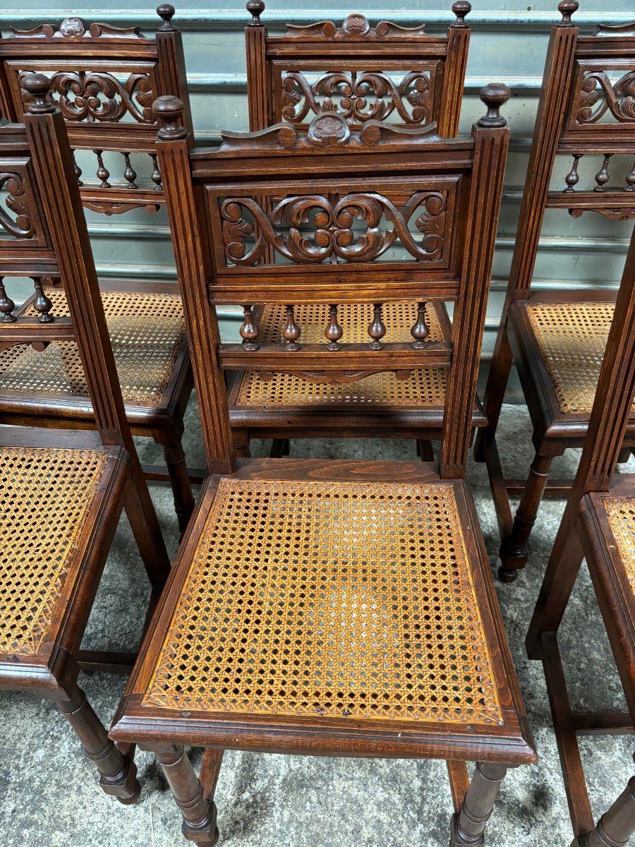 Suite Of 6 Henri II Chairs-photo-6